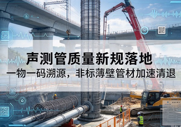 绿春声测管质量新规落地，一物一码溯源，非标薄壁管材加速清退
