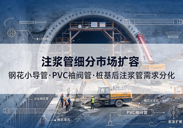 绿春注浆管细分市场扩容，隧道钢花小导管、PVC 袖阀管、桩基后注浆管需求分化